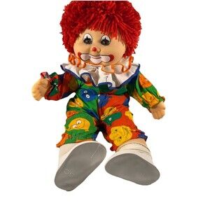 Vintage 1984 Sauerkraut Bunch Clown Doll Zapf Creations Germany Happy Scary Toy
